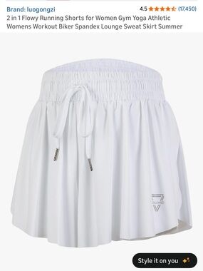 LUOGONGZI White Elastic Waist Drawstring Shorts Amazon